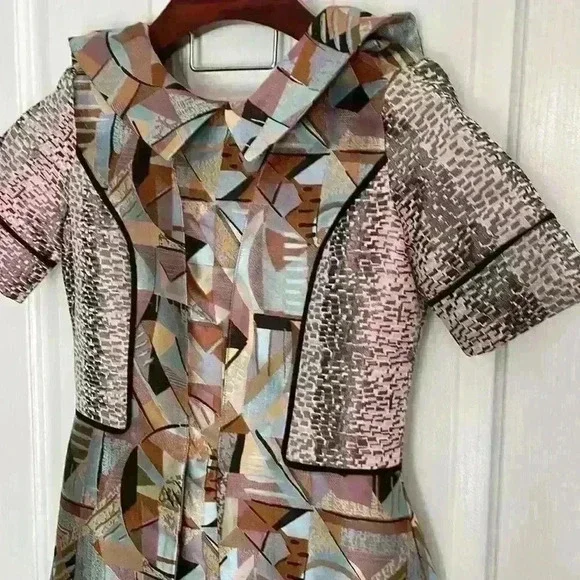 Miri New York Metallic Dress Size 00 Fits Like A Size 4-6 - Picture 6 of 10